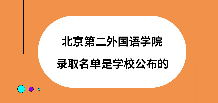 北京第二外国语学院在职研究生录取名单是学校公布的吗有机会拿到录取通知书吗