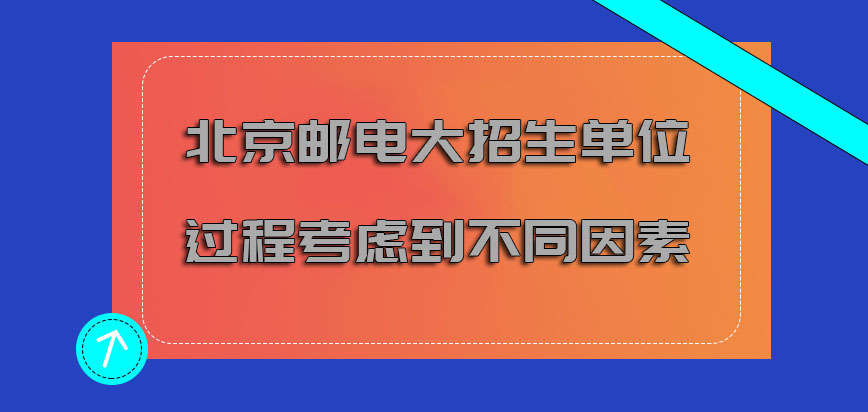 北京邮电大学mba调剂选择招生单位的过程也要考虑到不同的因素