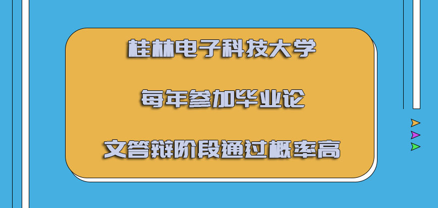 桂林电子科技大学mba每年参加毕业论文答辩的阶段通过概率高