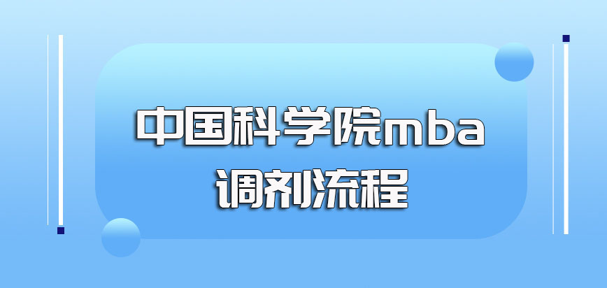 中国科学院mba调剂需满足的要求以及调剂的流程和注意事项详解