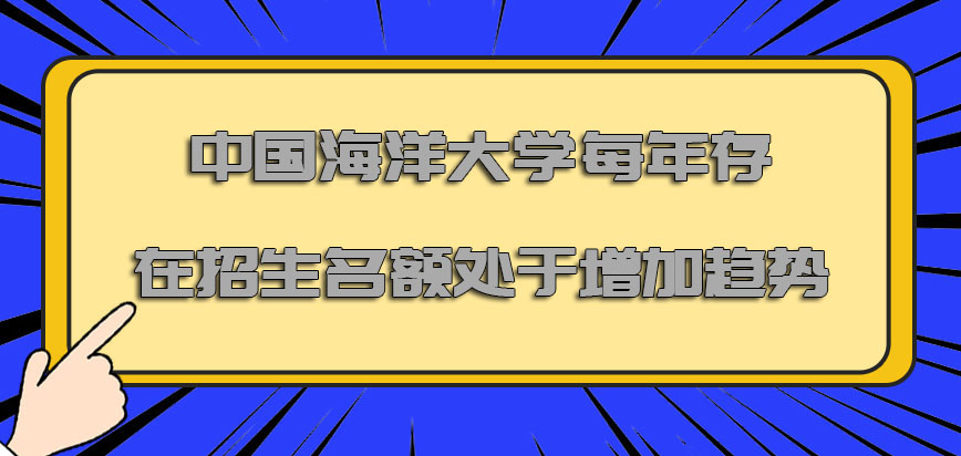 中国海洋大学非全日制研究生每年存在的招生名额一直处于增加的趋势