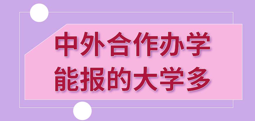 中外合作辦學所能報的大學院校豐富嗎這也囊括了博士階段的課程嗎