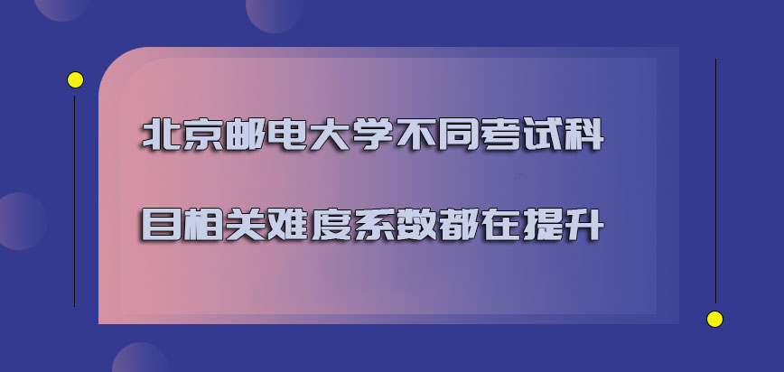 北京邮电大学emba不同的考试科目相关的难度系数都在提升