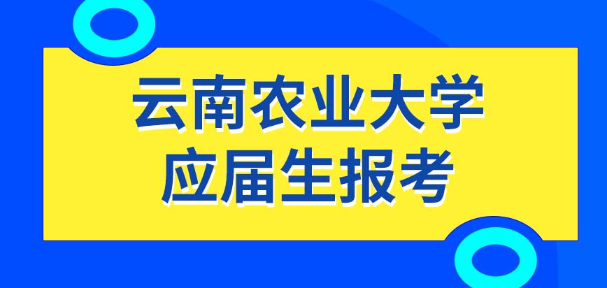 云南农业大学在职研究生允许应届生来报名就读吗之后的考试会安排在哪呢