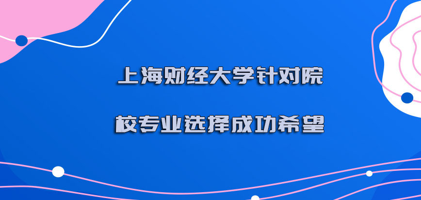 上海财经大学emba调剂针对院校的专业选择是成功的希望