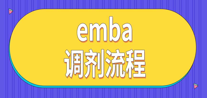 emba调剂流程