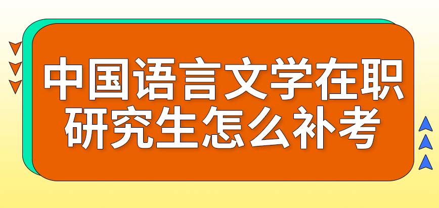 中国语言文学在职研究生怎么补考