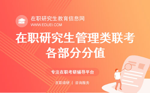 在职研究生管理类联考各部分分值都是多少？