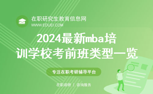 2024最新mba培训学校考前班类型一览