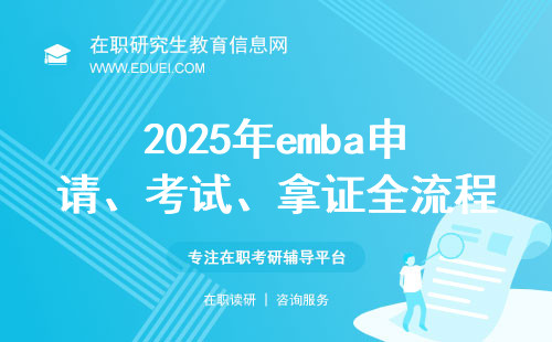 2025年emba申请、考试、拿证全流程（官方版）